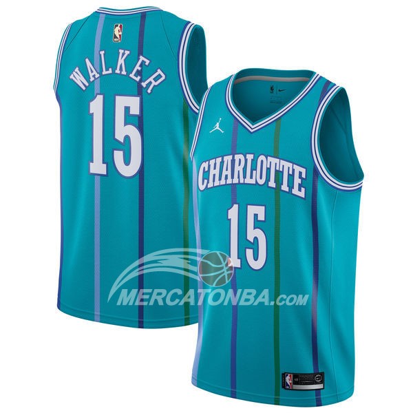 Maglia NBA Kemba Walker Charlotte Hornets 2017-18 Verde